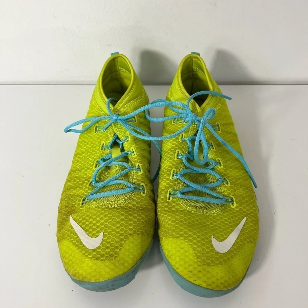Nike Women Size 10 Free 1.0 Cross Bionic 641530-300 Yellow Running Shoe Sneakers - Picture 3 of 8
